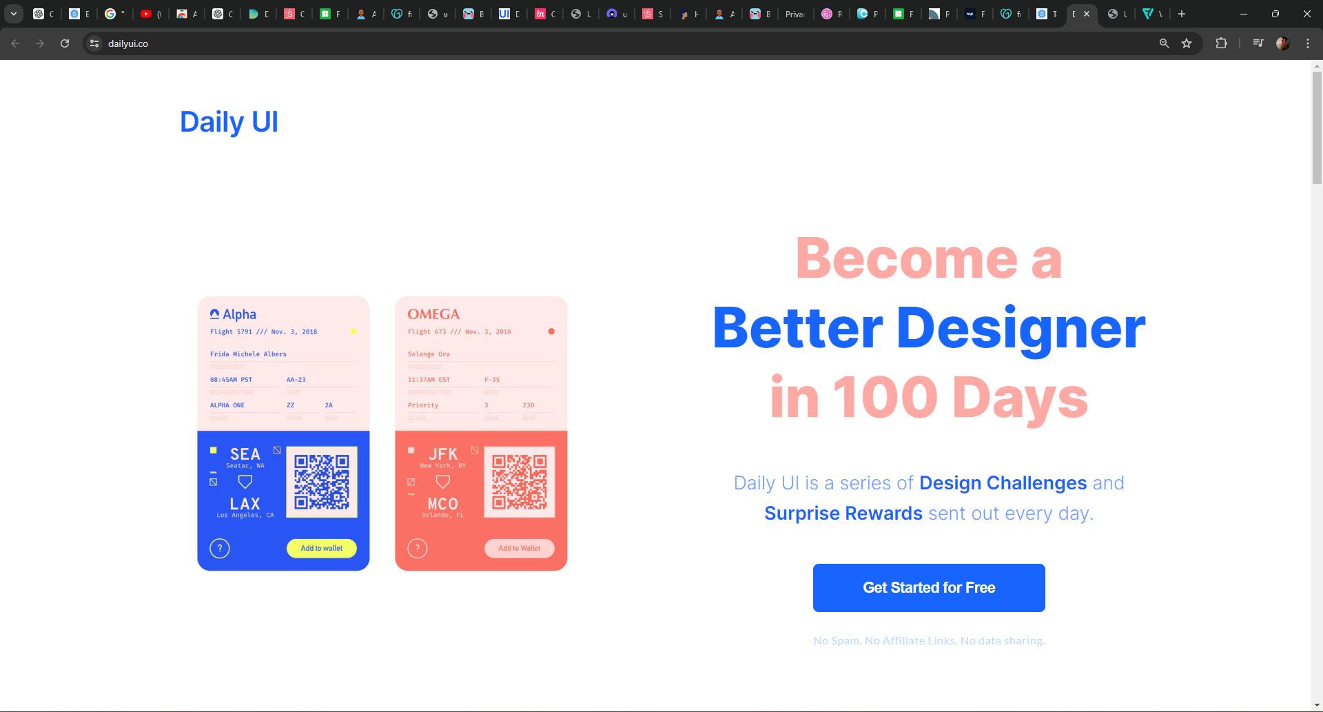 100 Daily UI Challenge